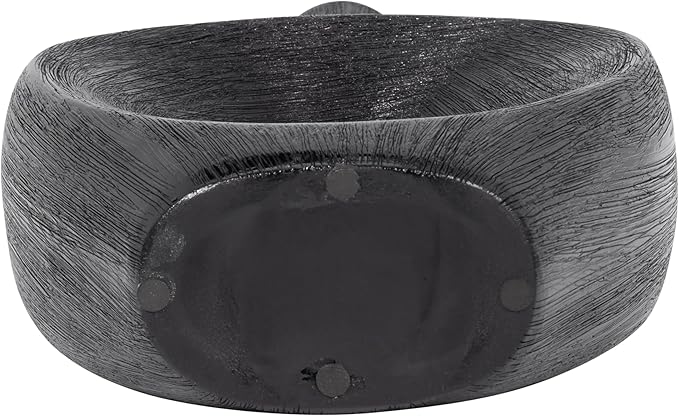 Decorative Flower Vase for Home Decor – Tall Ceramic Vase with Open Cut Design, Stylish Table Centerpiece for Living Room or Entry Display, Modern Accent for Faux Flowers and Greenery – 19", Black