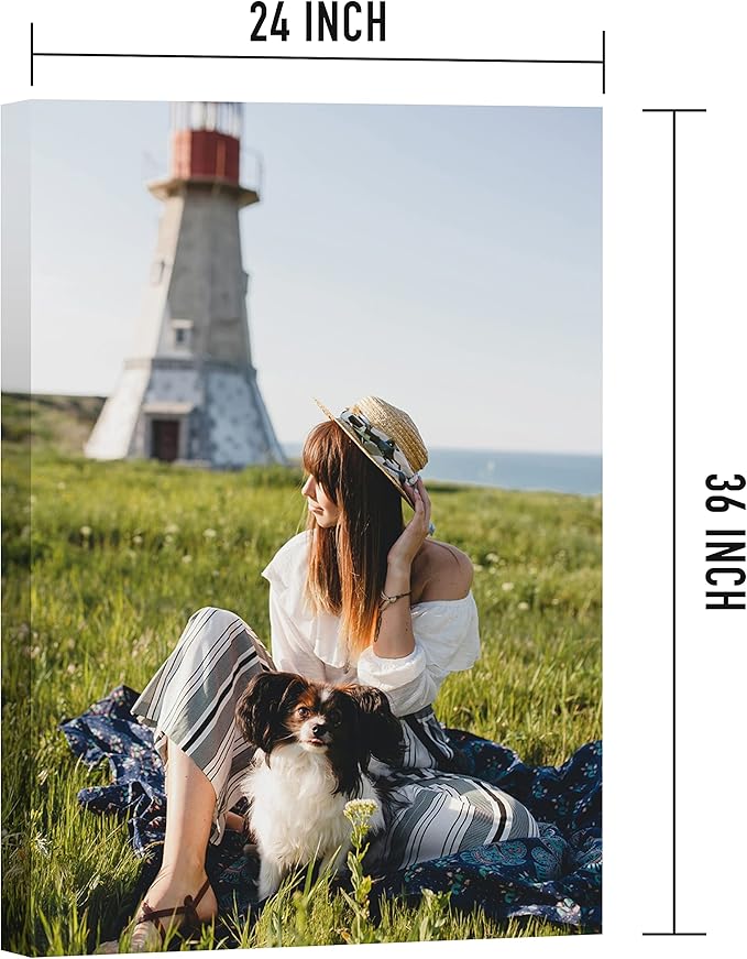 24" x 36" Personalized Photo to Canvas Print Wall Art - Custom Your Picture on Wall Art