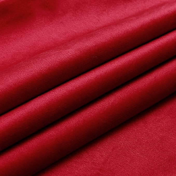 NiNi ALL Decorative Throw Pillow Covers Velvet 28x28 Inch Pack of 2 Red Cushion Covers Soft for Couch Sofa Bedroom Living Room Outdoor