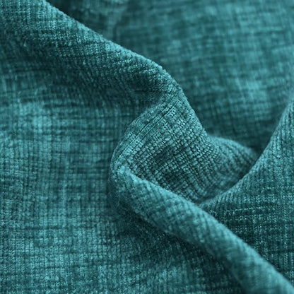 CaliTime Throw Pillow Covers Decorative 26 X 26 Inches Pack of 2 Cotton Thread Stitching Edges Solid Dyed Soft Chenille Cushion Cases for Couch Sofa Bed Living Room Farmhouse Teal