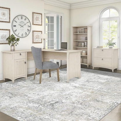 6x9 Area Rugs for Living Room, Washable Modern Abstract Large Rug Neutral Soft Non Slip Kids Rug Stain Resistant Indoor Carpet for Bedroom Nursery Dining Room Playroom Home Office(Beige Grey, 6'x9')