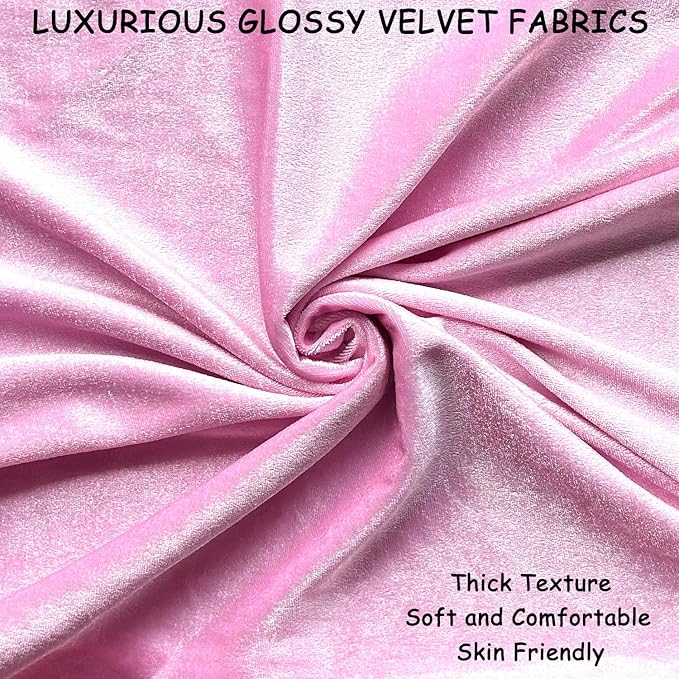 2 Pack 18x18 Pillow Cover Velvet Pillow Covers, Square Throw Pillow Covers for Living Room Decorations Throw Pillow Case, Throw Pillow Cover Cushion Cover for Sofa Bedroom Car, Pink Velvet
