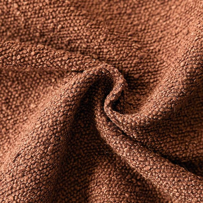Foindtower Decorative Textured Boucle Throw Pillow Covers Accent Solid Pillow Cases Neutral Soft Cozy Couch Cushion Case for Chair Sofa Bedroom Living Room Home Decor 20x20 Inch,1PC,Burnt Orange Hazel