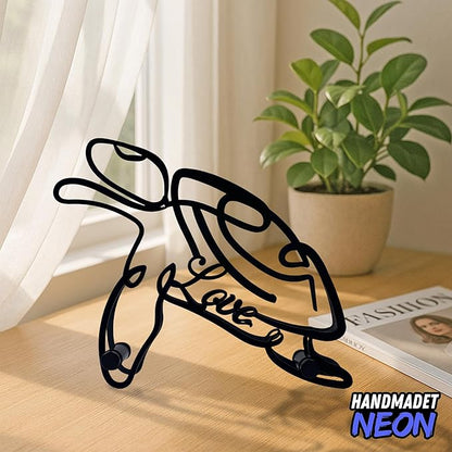 Personalized Sea Turtle Minimalist Sculpture, Custom Pet Name Metal Desk Decor, Decorative Aesthetic Table Sign Gifts For Ocean Lovers, Kids Room, Beach House Decorations