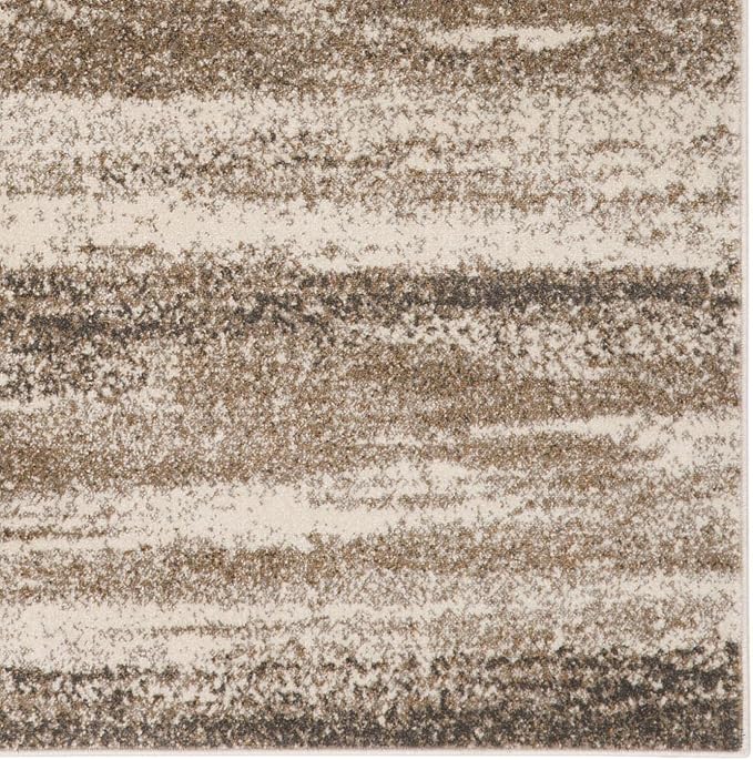 LUXE WEAVERS Lagos Collection 7501 Beige 4x5 Abstract Area Rug