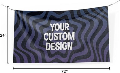 Custom Banner Large By Dreamcontroller | Personalize Polyester Wall Hanging Banner Sign For Outdoor With Image Text Logo For Business Birthday Graduation Event | Made In Usa | Hd Print