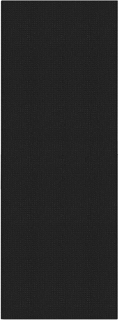 IOHOUZE Washable Runner Rug 2x5 Non Slip Runners for Hallways Entryway Runner Indoor, Kitchen Throw Rug Woven Cotton Floor Carpet for Hall Entrance Bedroom, Black/Grey