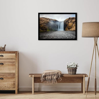Americanflat 18x26 Poster Frame with Polished Plexiglass - Black Picture Frame - Wide Photo Frames Made of Engineered Wood for Vertical or Horizontal Wall Display - Epic Collection - Black