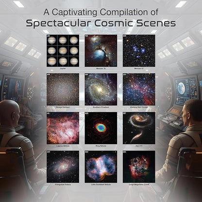 RED EMBER Hubble & ESO Discoveries 2026 Wall Calendar 12 Month | 12" x 24" Open | Thick & Sturdy Paper | Holiday Gift | Space Calendar 2026