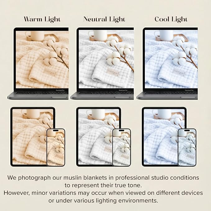 Goqan Muslin Blanket King Size 90x108 – 100% Turkish Cotton 4 Layer Boho Muslin Blanket for Adults, Four Season, Lightweight and Thin, Soft, Breathable - Dark Grey