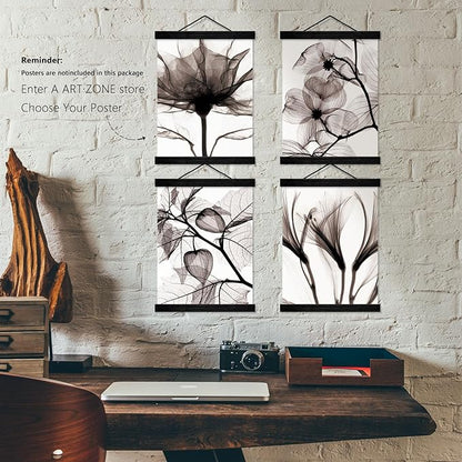 4 Pack Magnetic Picture Frames - 12x16 12x18 12x24 Poster Frame Hanger for Photo Picutre Canvas Artwork Art Print Wall Hanging