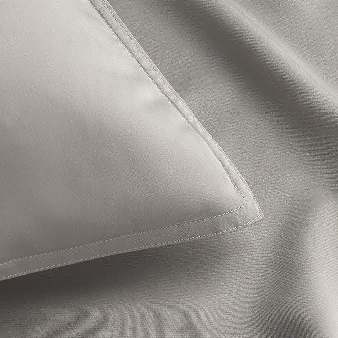 Queen Pillowcases by Pure Bamboo, Genuine 100% Organic Viscose Derived from Bamboo, Luxuriously Soft & Cooling, Double Stitching, Envelope Closure (2 Queen Pillowcases, Stripes)