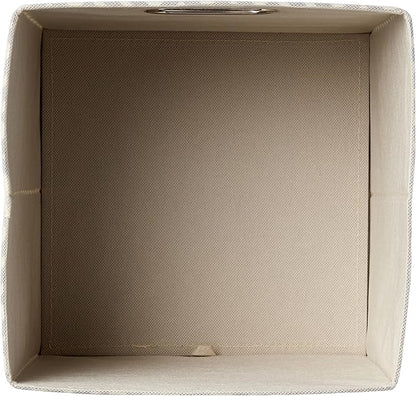 Amazon Basics Collapsible Cube Storage Organizer Bins, 6-Pack, 10.5 x 10.5 x 11 inches, Chevron Grey