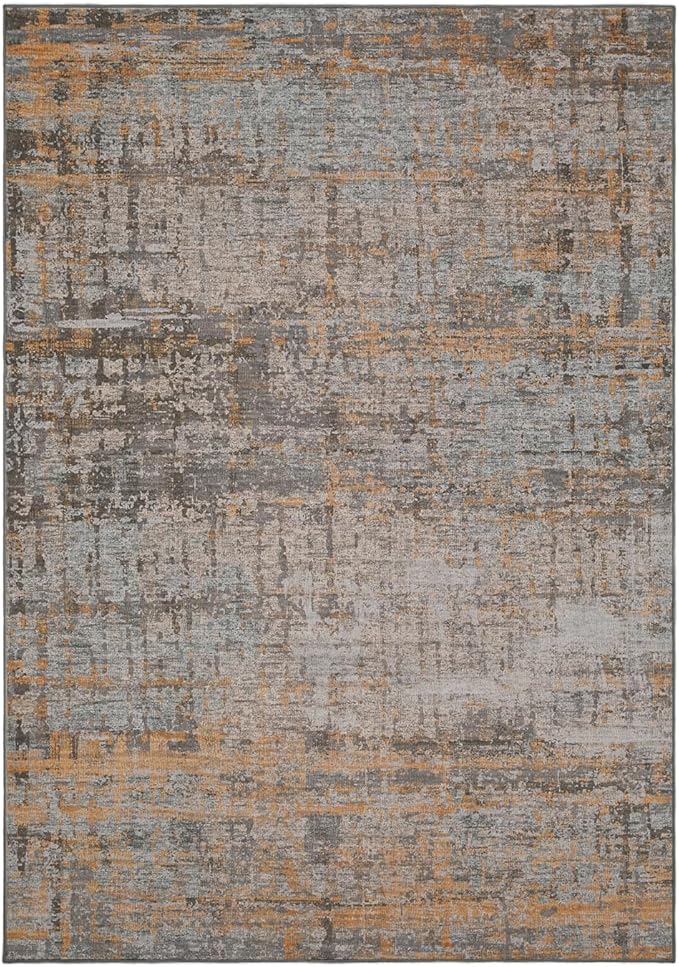5x7 Area Rugs for Bedroom Living Room,Non-Slip Washable Modern Abstract Rugs for Dining Room, Foldable Thin Indoor Carpet Stain Resistant(Taupe)