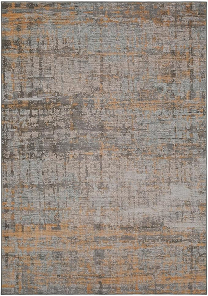 5x7 Area Rugs for Bedroom Living Room,Non-Slip Washable Modern Abstract Rugs for Dining Room, Foldable Thin Indoor Carpet Stain Resistant(Taupe)