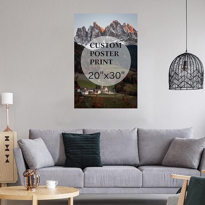 jenesaisquoi Custom Canvas Art Print 20" x 30", Upload Your Photo Image Custom Personalized Photo to Poster Printing Home Decor Wall Art Prints (Unframed)
