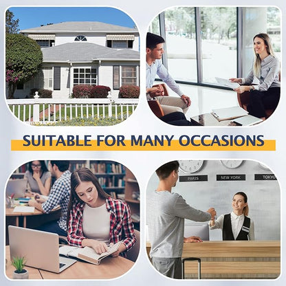 Remerry 1 Pcs Outdoor Brochure Holder 4 x 9 Inch Waterproof Wall Mount with Take One Sticker Literature Box with Clear Pamphlet Holder Acrylic Brochure Flyer Display Map Menu Envelope (Classic White)
