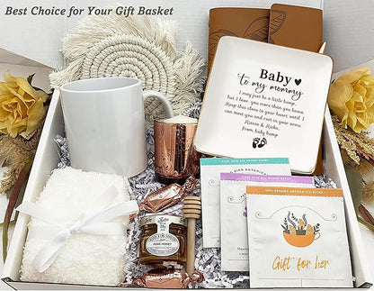NZY to My Mommy-Mother's Day Christmas Gift,Mama to Be-Mom Appreciates Gift-New Mom Present from Baby Bump-Pregnancy Announcement Present-New Baby -Jewelry Tray Trinket Holder Ring Dish