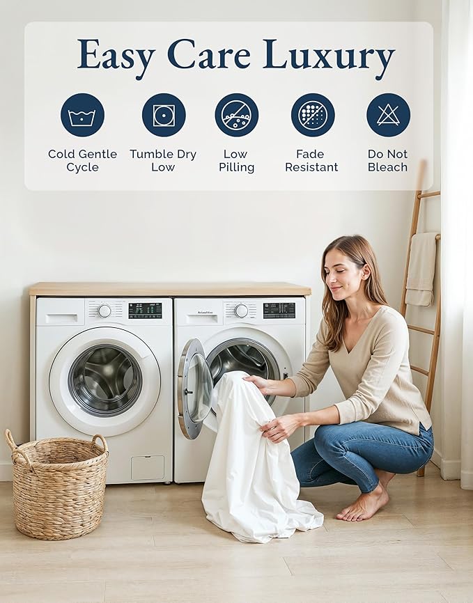 LANE LINEN 100% Organic Cotton Fully Elasticized California King Sheet Set, Low Pilling Fade Resistant Machine Washable Naturally Cooling Cal King Bedding Set, Soft & Comfy Cotton Sheets – Linen