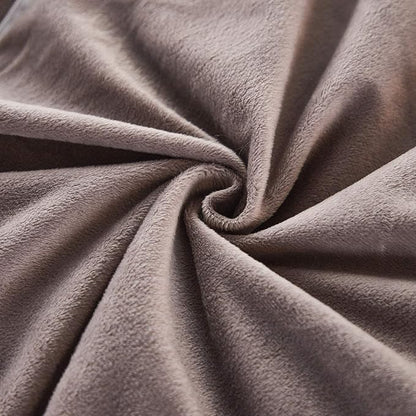 Uhamho Set of 2 Faux Fur Throw Pillow Covers Soft Velvet Decorative Pillowcases Zipper Closure (Purplish Taupe, 20"x36")
