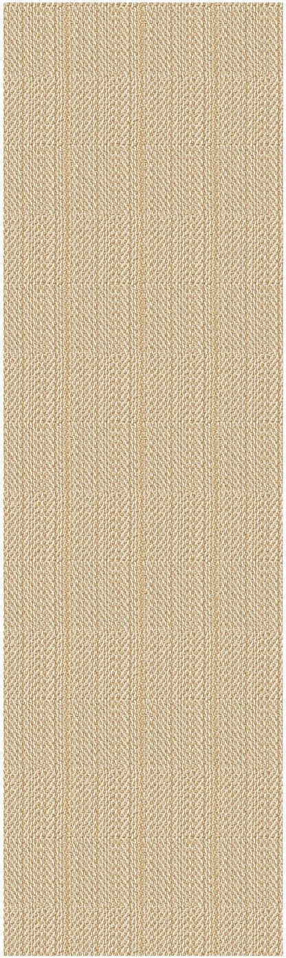 IOHOUZE Washable Runner Rug 2x12 Non Slip Rubber Backed Extra Long Hallway Runner Entryway Runner Indoor, Kitchen Rug Woven Cotton Carpet for Hall Entrance Stair, Warm Beige/Orange/Apricot