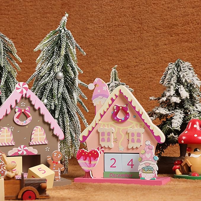 Christmas Wooden Perpetual Blocks Calendar, Soldier Wood Month Date Display Blocks, Cute Christmas Block Calendar for Desk, Xmas Calendars for Home Ornament Festival Decor Accessories