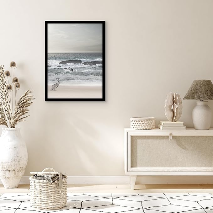 Americanflat 19x26 Picture Frame with Polished Plexiglass - Black Picture Frame - Wide Photo Frames Made of Engineered Wood for Vertical or Horizontal Wall Display - Epic Collection - Black