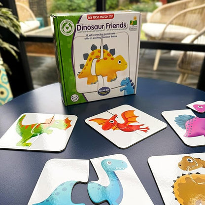 The Learning Journey: My First Match It - Dinosaurs - 2 Year Old Toys, Puzzles for Toddlers, Toddler Puzzle, Educational Toys for 2 Year Old - 15 Self-Correcting Matching Puzzles - Award Winning Toys