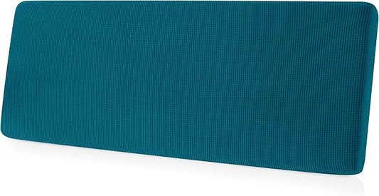 CHUN YI Stretch Loveseat Couch Cushion Cover Suitable for 2 Settee, Sofa Seat Slipcover with Spandex Jacquard Fabric(Medium,Teal)