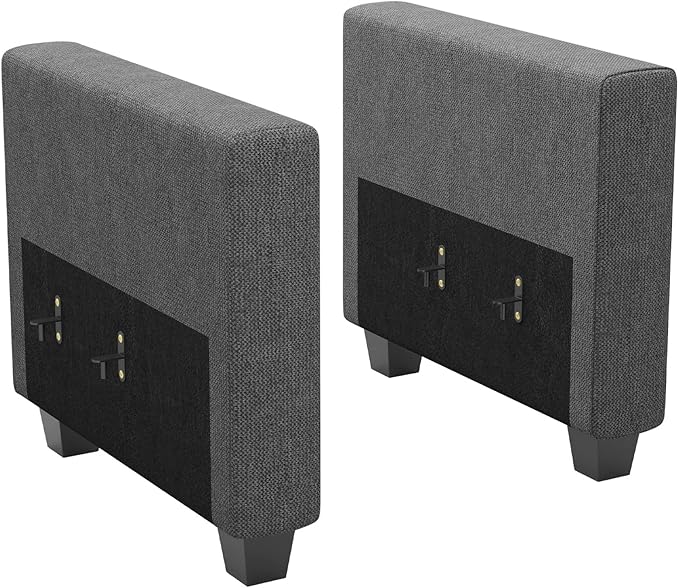 Belffin Armrest Module for Modular Sectional Sofa Couch Side Armrest for Sectional Modular Sofa Fabric Dark Grey