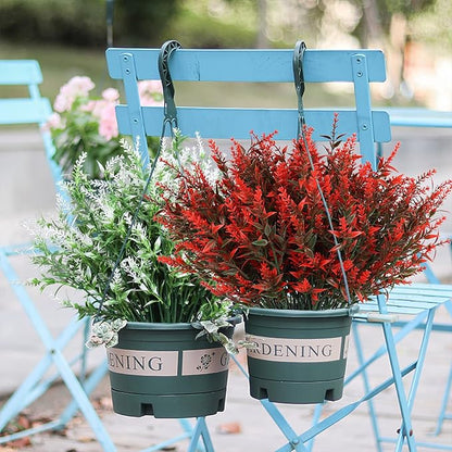 Fall Decoration, Artificial Fake Outdoor Plants Flowers, 36 Bundles Faux Fall Orange Flower for Planter Pot UV Resistant Look Real for Outside Porch Home Patio Garden Window Box Decoration(Orange)
