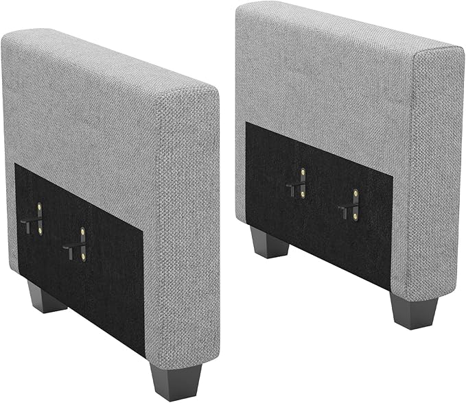 Belffin Armrest Module for Modular Sectional Sofa Couch Side Armrest for Sectional Modular Sofa Fabric Light Grey