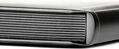 Tuscany Albums Professional Leatherette Bound Slip-in Photo Album 8x10 (10 Page), Black/Black
