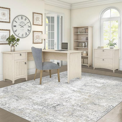 5x7 Area Rugs for Living Room, Washable Modern Abstract Large Area Rug Neutral Soft Non Slip Kids Rug Stain Resistant Indoor Carpet for Bedroom Nursery Dining Room Home Office(Beige Grey, 5'x7')
