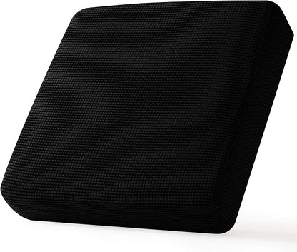 CHUN YI Stretch Chair Couch Cushion Cover for Armchair, Individual Sofa Seat Cushion Covers for Chairs, Slipcover Replacement with Spandex Jacquard Fabric(Small,Black)