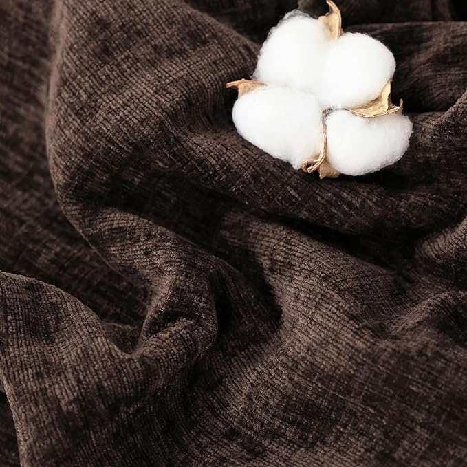 CaliTime Decorative Couch Throw Pillow Covers 18 X 18 Inches Pack of 2 Cozy Chenille Piping Edge Cushion Cases for Sofa Bed Living Room Home Coffee