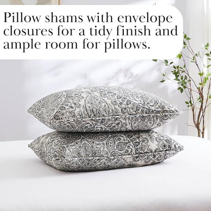 Southshore Fine Living, Inc. Ashanti Collection Oversized King Quilt Bedding Set, Soft Fabric, Lightweight Bedspread 3-Piece, Two Matching Shams (108 in Wide x 98 in Long), King/California Size, Grey