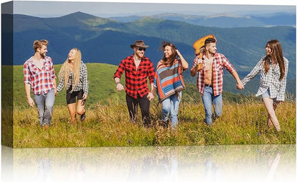 Personalized 8" x 16" Photo to Canvas Print Wall Art - Custom Your Picture on Wall Art