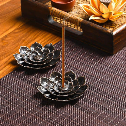 Incense Burner - Incense Stick Holder 6 Incense Holes with Detachable Ash Catcher