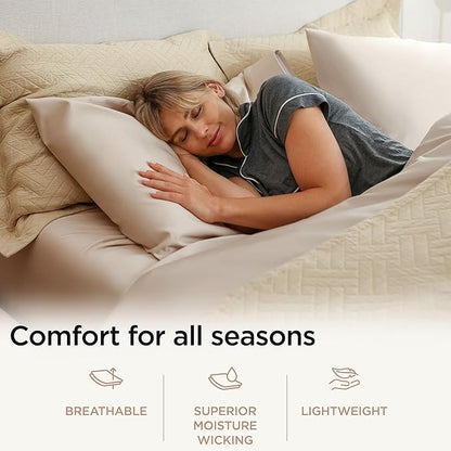 Threadmill Luxury Cotton Blankets for Twin Size Bed | All-Season 100% Cotton Twin Blanket for Bed | Criss Cross Jacquard Lightweight, Soft & Cozy Coverlet, 350GSM, 68 x 90 inches | Beige