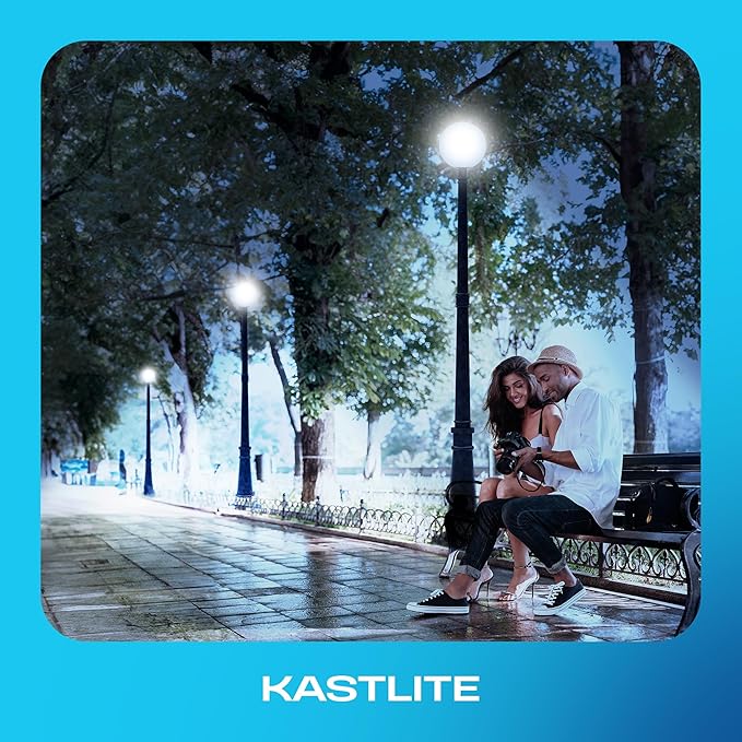 KASTLITE Lamp Post Globe Combo Lighting Fixture | 10" Prismatic Lens with Black Fitter Mounting | Fits 3" Diameter Posts (Not Included) | Comes with with 5000K LED Bulb