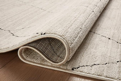 Loloi Darby Collection DAR-03 Sand/Charcoal 2'-7" x 10'-0" Runner Rug
