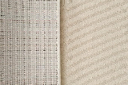 Revival Rugs Record 2'7"x9' Machine Washable Runner Rug for Hallway Entryway - 100% Recycled Oeko-TEX Certified, Medium Pile, Beige, Cream
