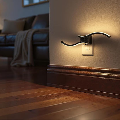 Briignite Night Lights Plug into Wall 2 Pack, Wall Sconce Night Light with Dusk to Dawn Sensor, Dimmable Night Light Plug in, 1W 3000K Soft White for Adults Kids Room Bedroom Bathroom Hallway Kitchen