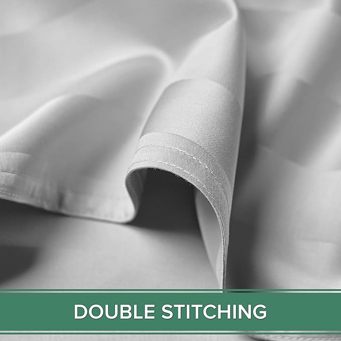 Queen Pillowcases by Pure Bamboo, Genuine 100% Organic Viscose Derived from Bamboo, Luxuriously Soft & Cooling, Double Stitching, Envelope Closure (2 Queen Pillowcases, Jacquard White)