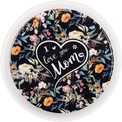 Potiera Ceramic Jewelry Tray, Decorative Ring Holder, Trinket Dish for Earrings Necklaces Watch Keys, Mother of the Bride Wedding Gifts, Mother's Day Birthday Christmas Gifts for Mom from Daughter