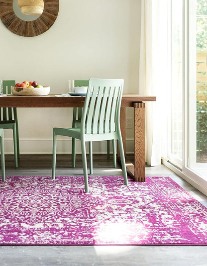 Rugs.com Arlington Collection Rug – 10' x 13' Purple Medium-Pile Rug Perfect for Living Rooms, Large Dining Rooms, Open Floorplans