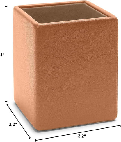 Leatherology Cognac Classic Pencil Cup