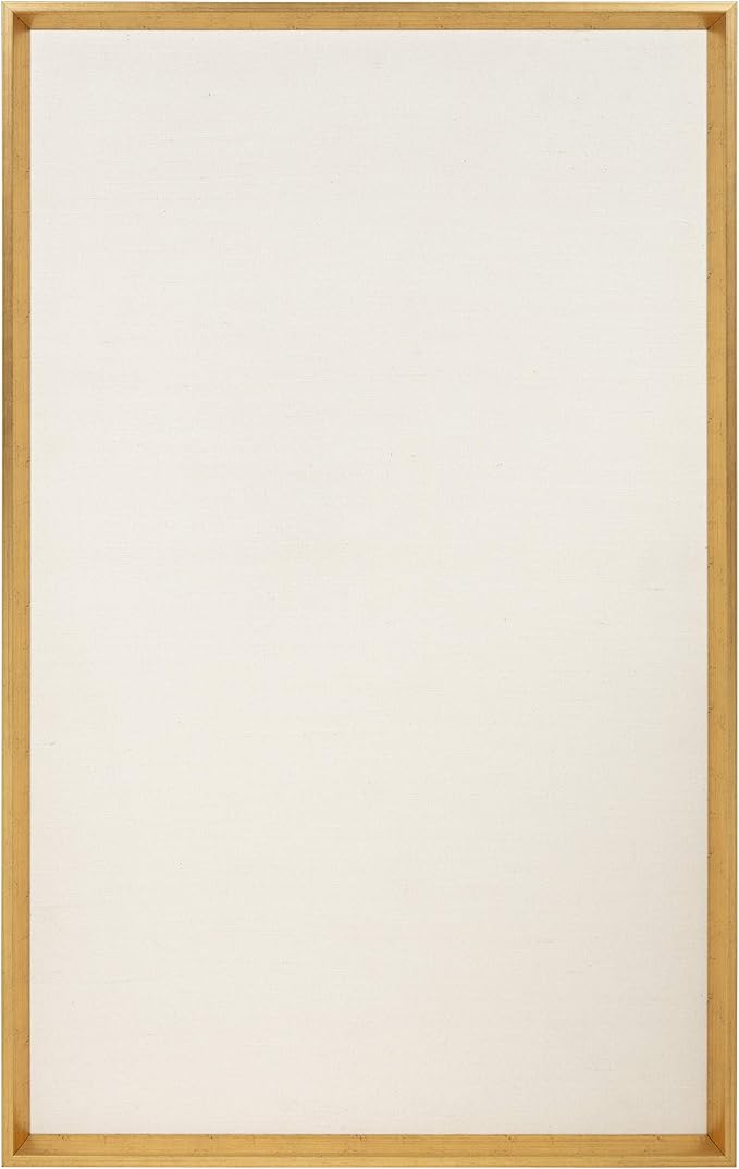 Kate and Laurel Calter Framed Linen Fabric Pinboard, 25.5 x 41.5, Gold
