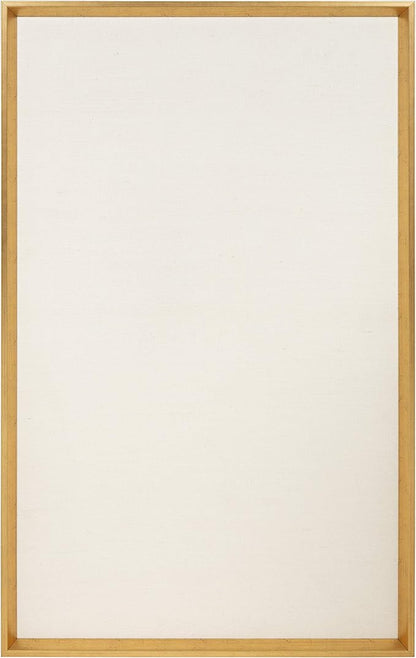 Kate and Laurel Calter Framed Linen Fabric Pinboard, 25.5 x 41.5, Gold